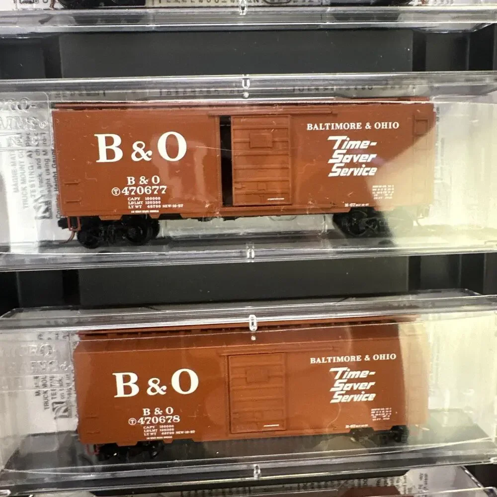 NEW RARE Micro-Trains Line Baltimore & Ohio N Scale Four Car Runner Pack